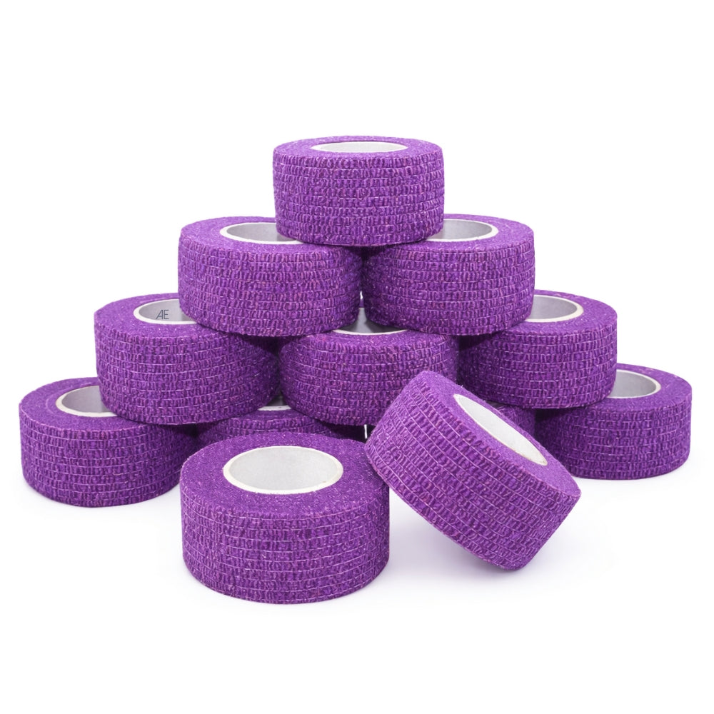 Purple self adhesive bumblefoot bandage wrap for birds and poultry