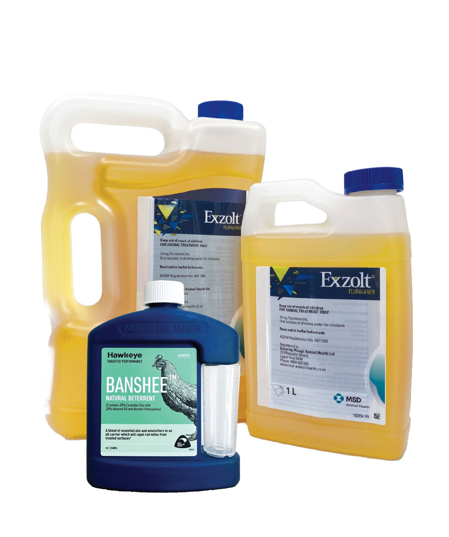Exzolt and bashee for red mites