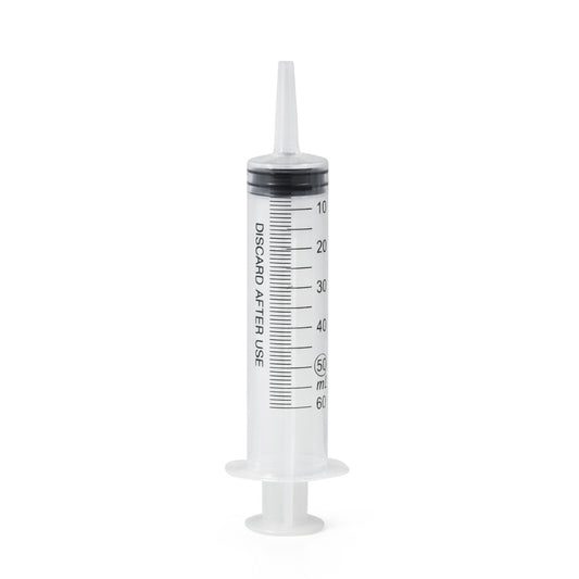 60ml catheter tip syringe for veterinary feeding, hand rearing, and fluid administration