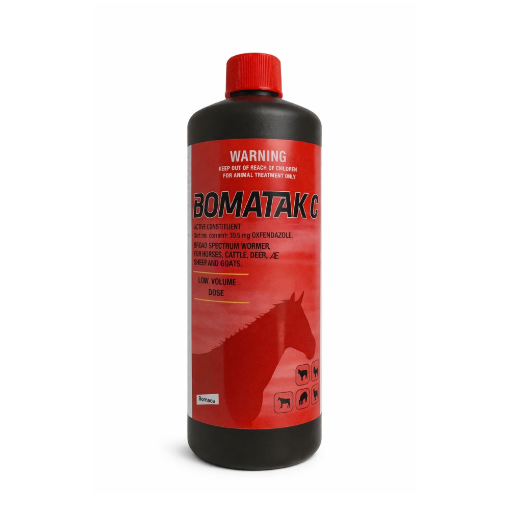Bomatak C broad spectrum wormer bottle