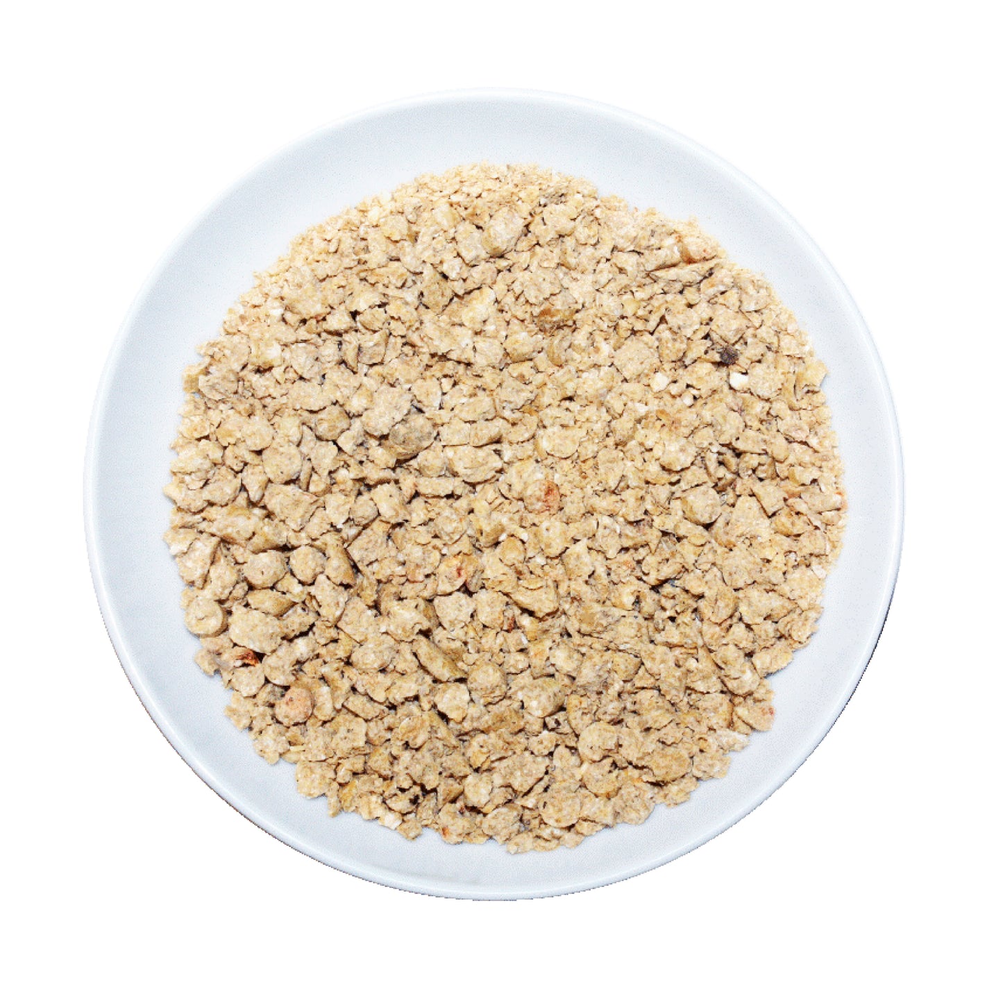 white bowl of Passwell Crumbles complete bird diet for budgies finches and small parrots