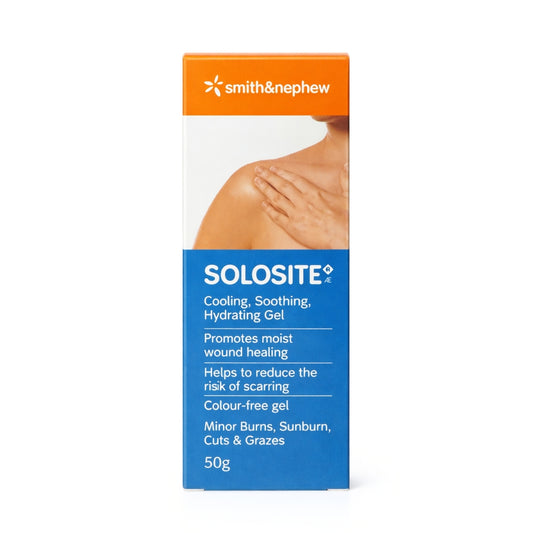 Solosite hydrogel wound gel 50g for moist wound healing and skin care