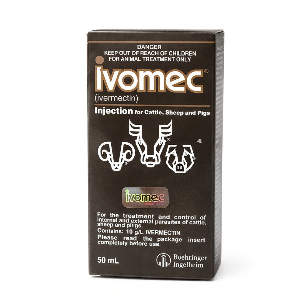 Ivomec ivermectin 1 percent sterile solution 50ml bottle