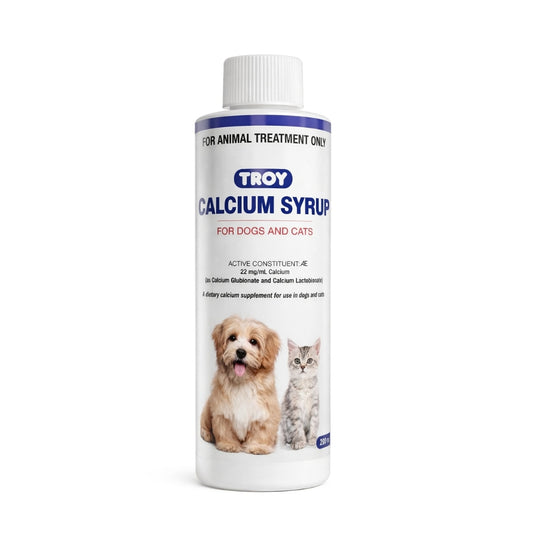 Troy Calcium Syrup liquid calcium supplement for birds poultry parrots and pigeons